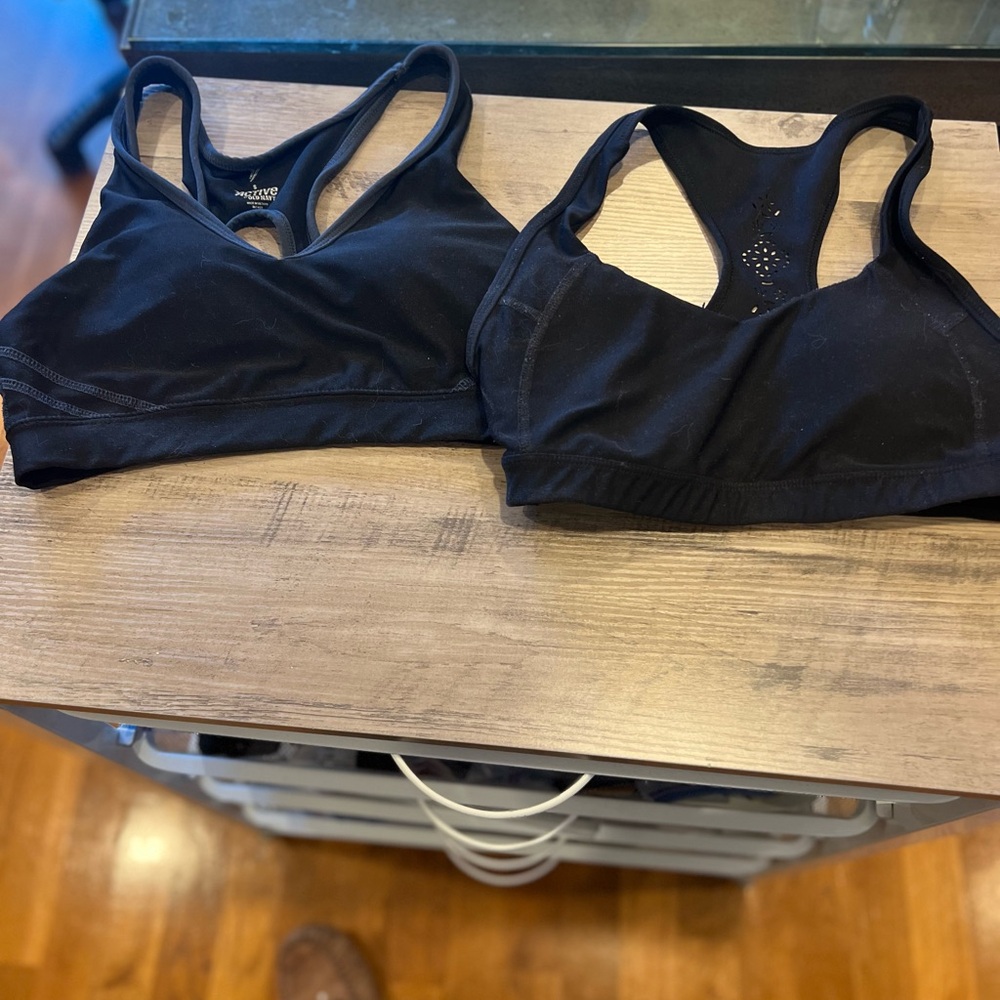 Old Navy Black Racerback Sports Bras - Dual Pack
